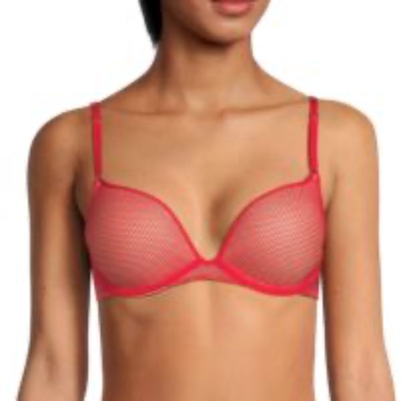 NWT SKARLETT BLUE Mischief Mesh Push Up Bra - 30DDD - Picture 2 of 6
